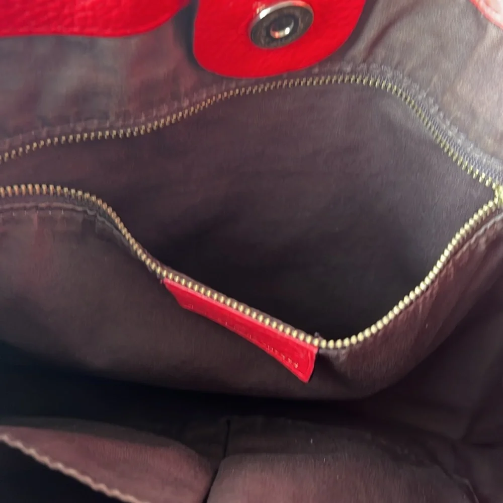 MARC by Marc Jacobs signature RED all leather Hillier Hobo style - Picture 8 of 12